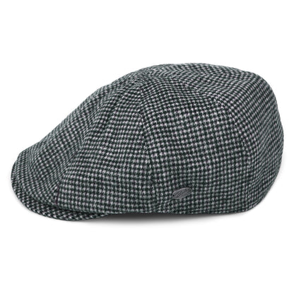 Gorra Newsboy Finnegan de mezcla de lana pata de gallo de Bailey - Negro-Multi