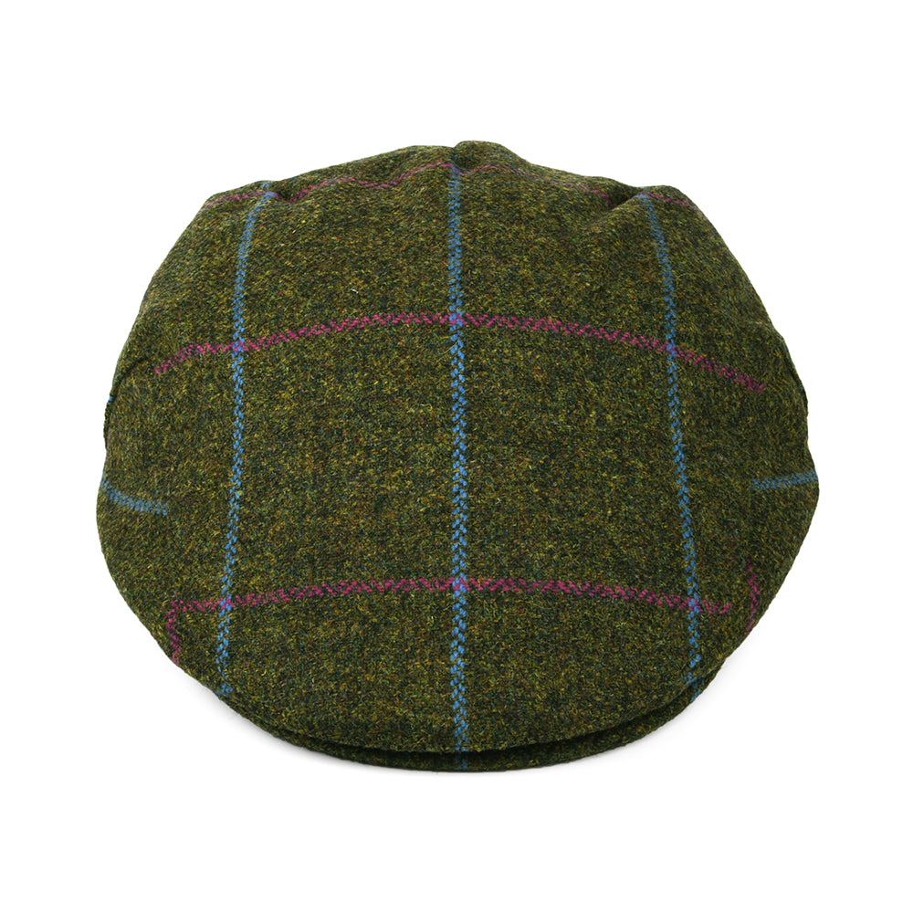 Gorra plana Impermeable a cuadros de Failsworth - Verde Oliva-Morado-Azul