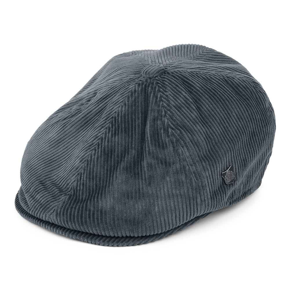 Gorra Newsboy Hudson de pana de pana de Failsworth - Pizarra