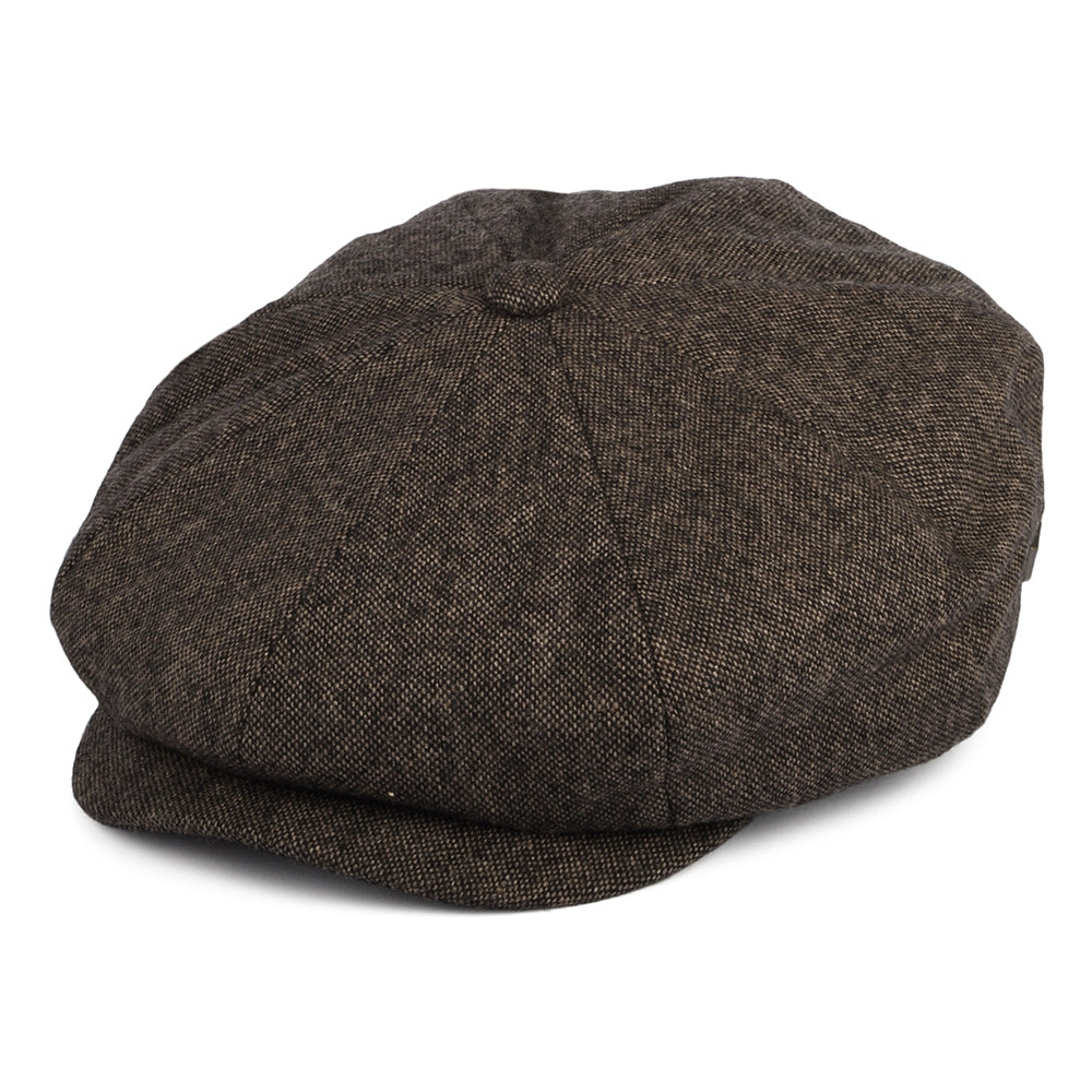 Gorra Newsboy Brood holgada de mezcla de lana de Brixton - Tofe Oscuro