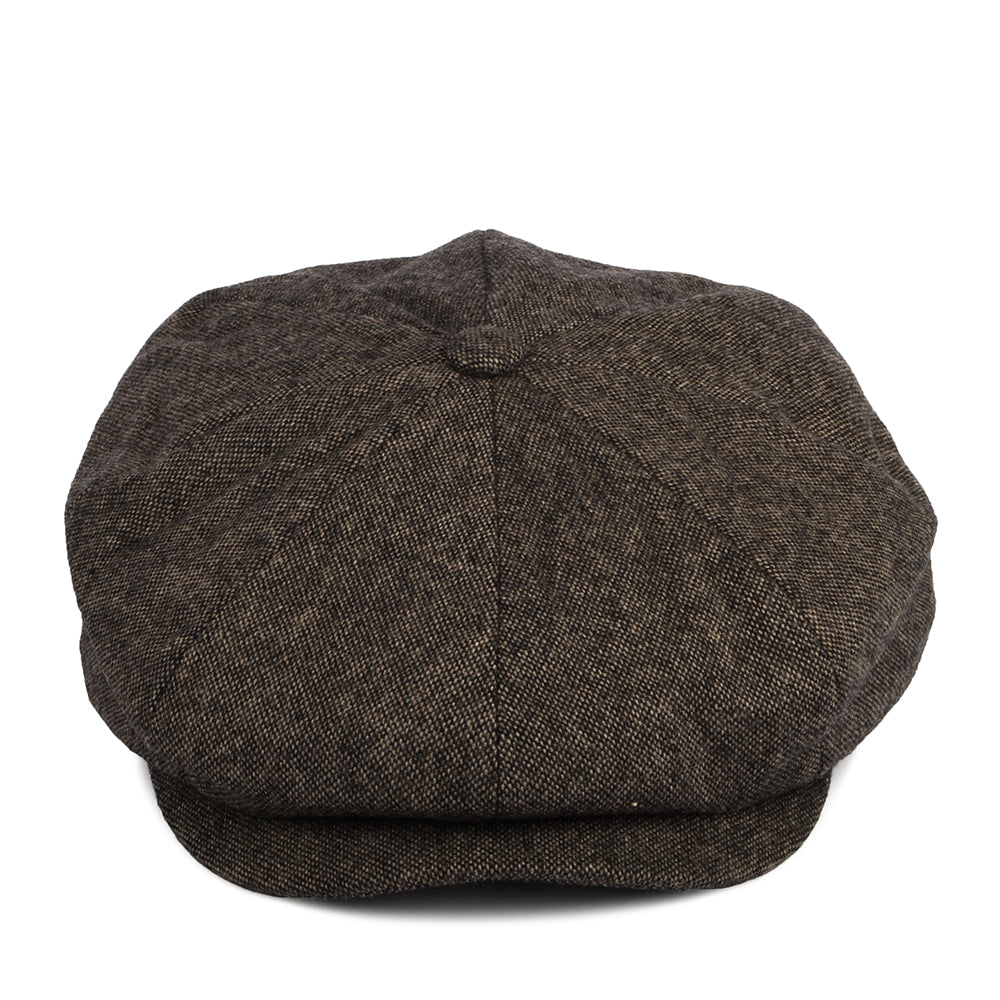 Gorra Newsboy Brood holgada de mezcla de lana de Brixton - Tofe Oscuro