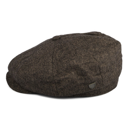 Gorra Newsboy Brood holgada de mezcla de lana de Brixton - Tofe Oscuro