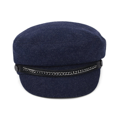 Gorra Baker Boy de fieltro de Seeberger - Azul Marino