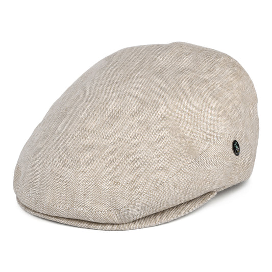 Gorra plana de lino micro espiga de City Sport - Avena
