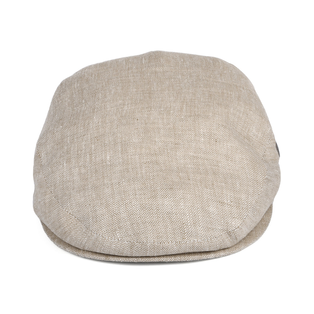 Gorra plana de lino micro espiga de City Sport - Avena