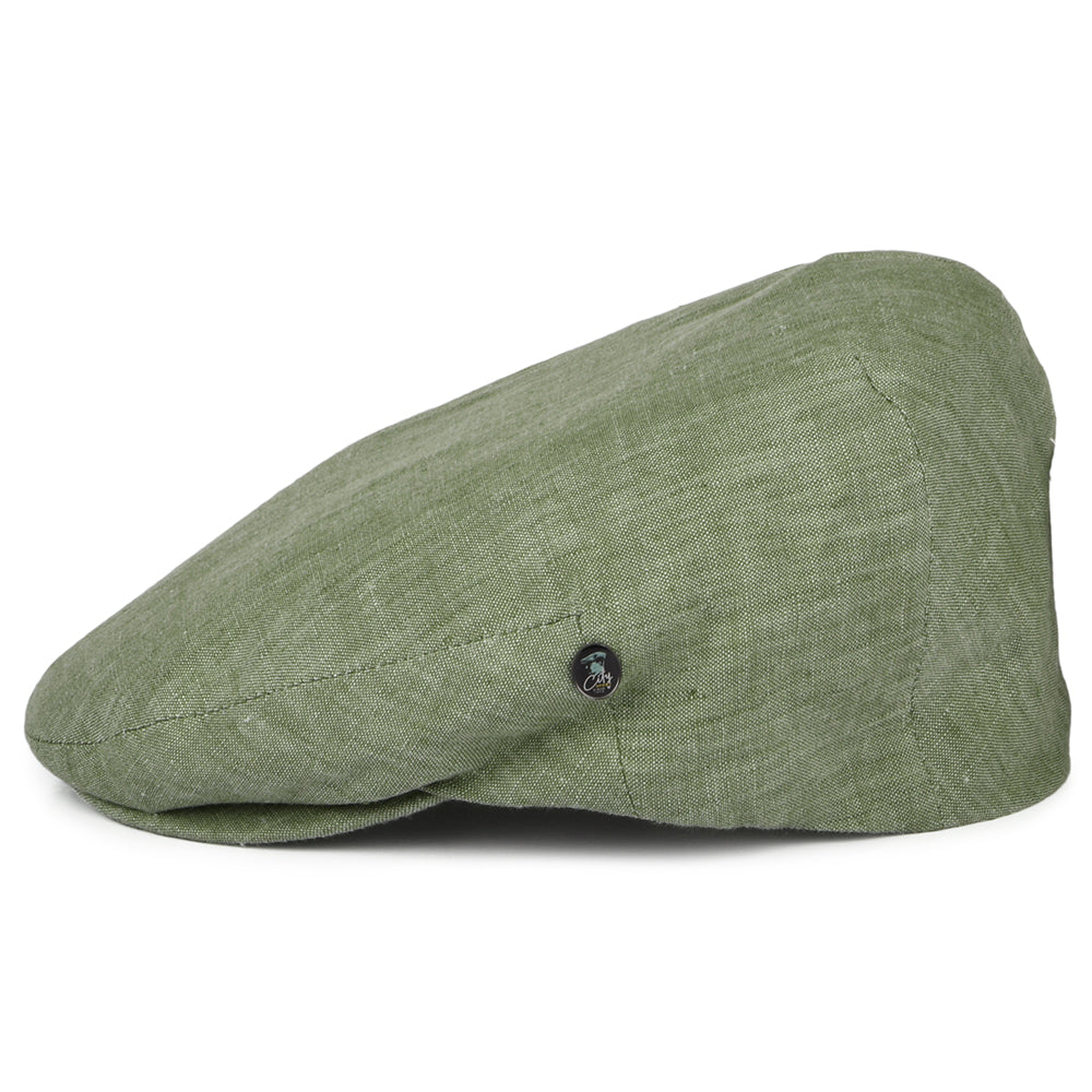 Gorra plana de lino de City Sport - Salvia