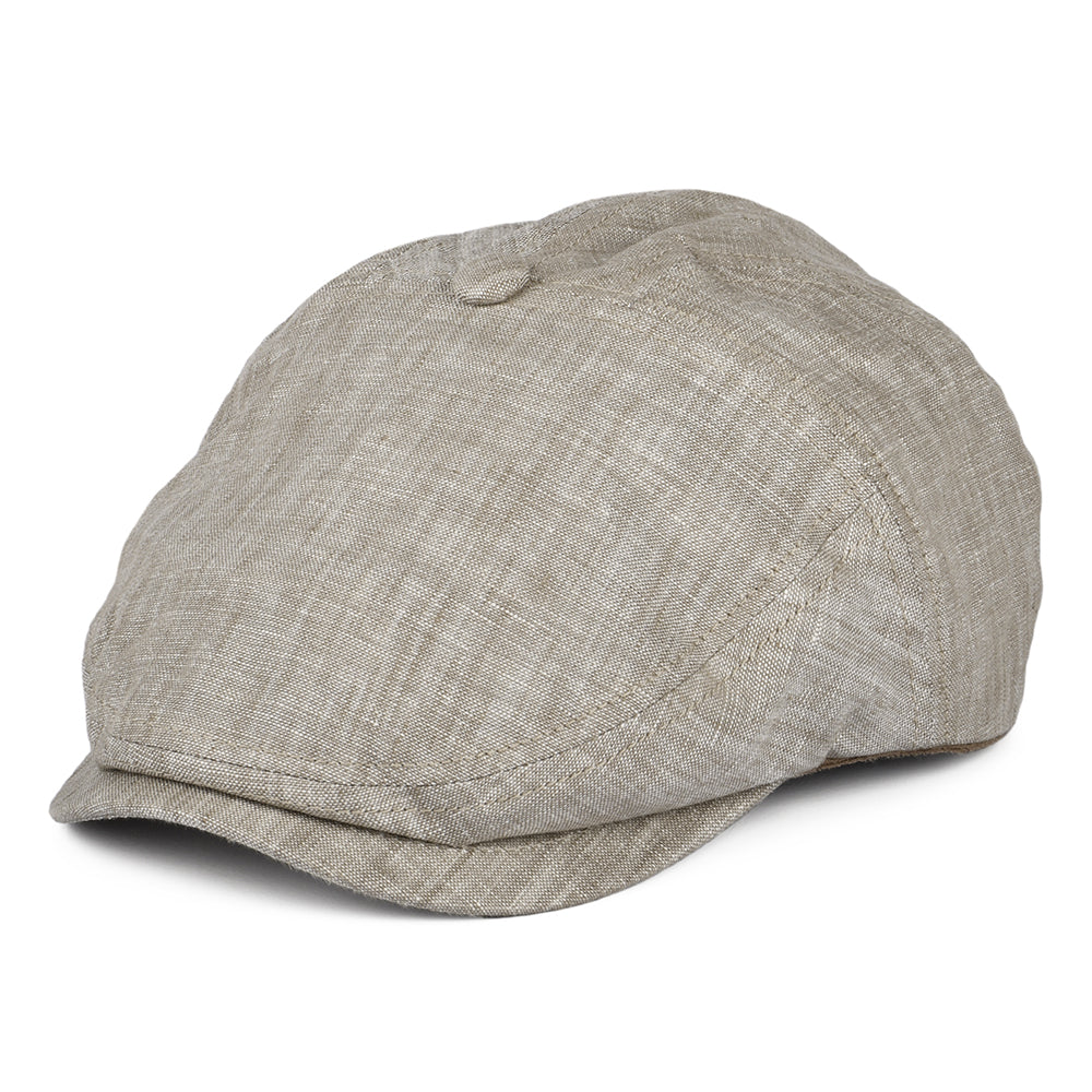 Gorra plana Will Kimmel de lino de Goorin - Marrón Claro