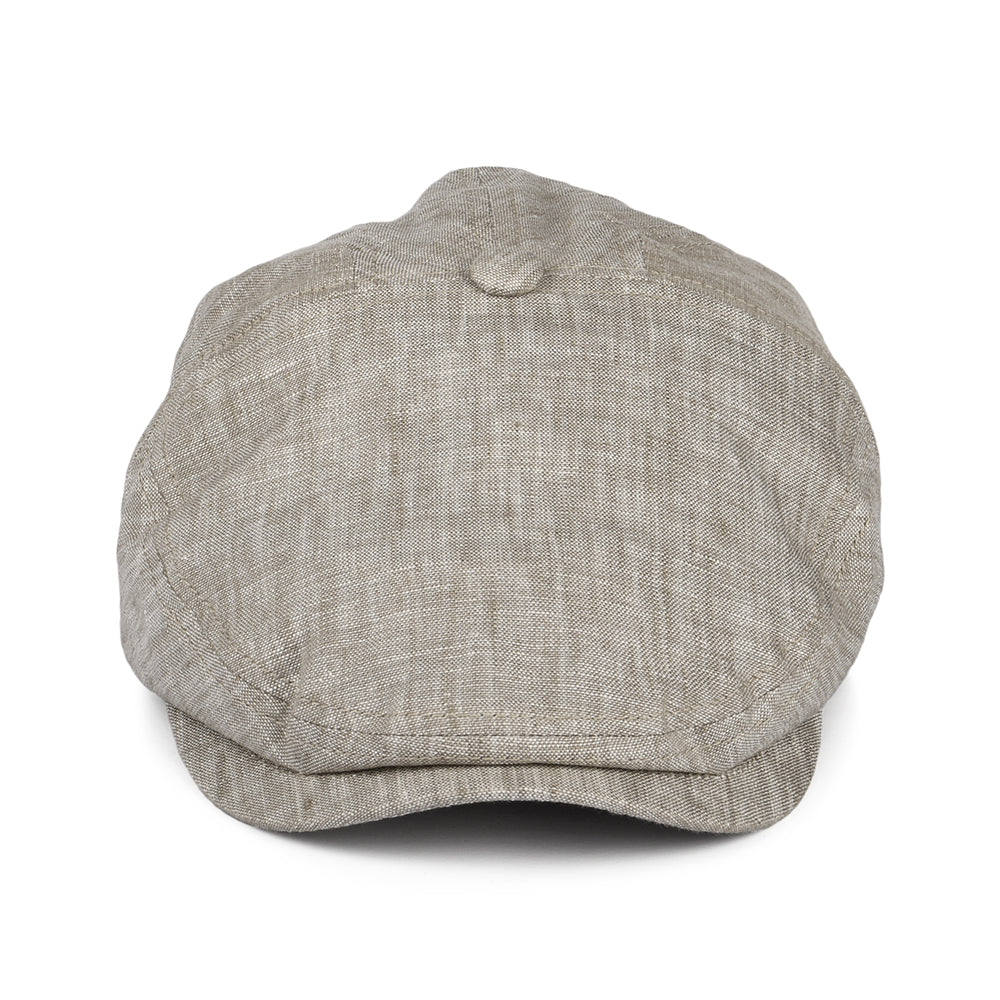 Gorra plana Will Kimmel de lino de Goorin - Marrón Claro