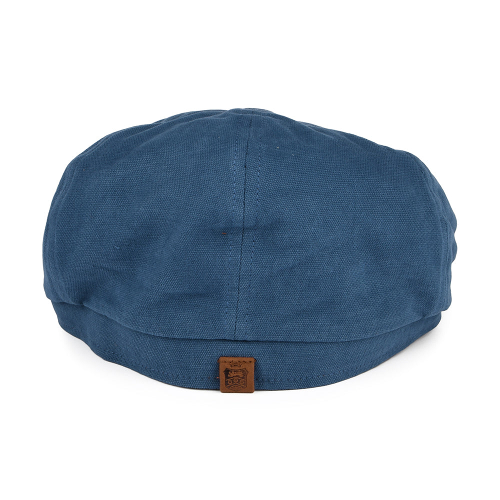 Gorra Newsboy Hudson de algodón de Failsworth - Verde Azulado-Arcilla