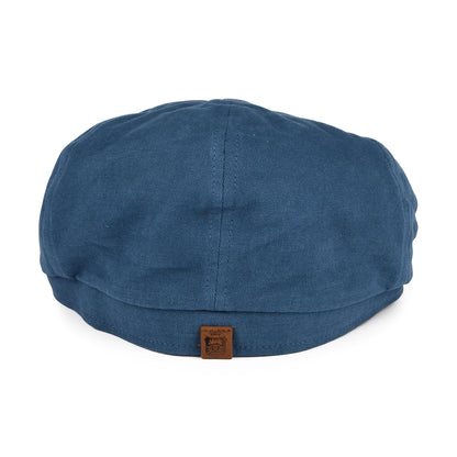 Gorra Newsboy Hudson de algodón de Failsworth - Verde Azulado-Arcilla