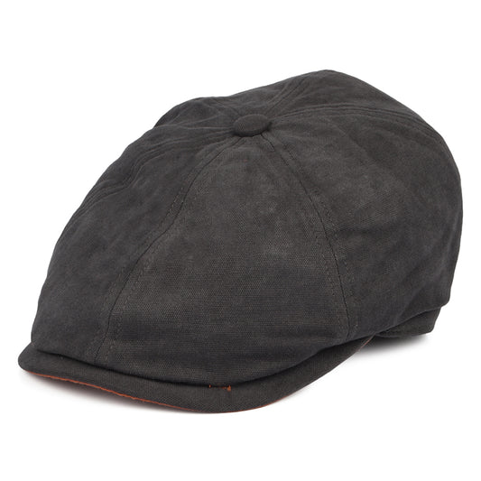 Gorra Newsboy Hudson de algodón de Failsworth - Antracita-Arcilla