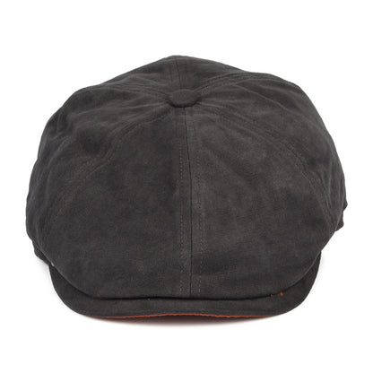 Gorra Newsboy Hudson de algodón de Failsworth - Antracita-Arcilla