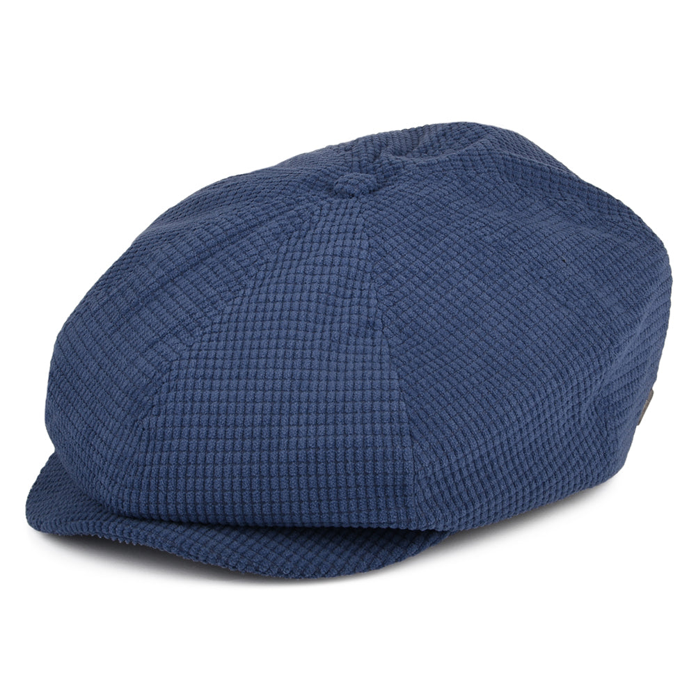 Gorra Newsboy Brood de pana Waffle de Brixton - Azul