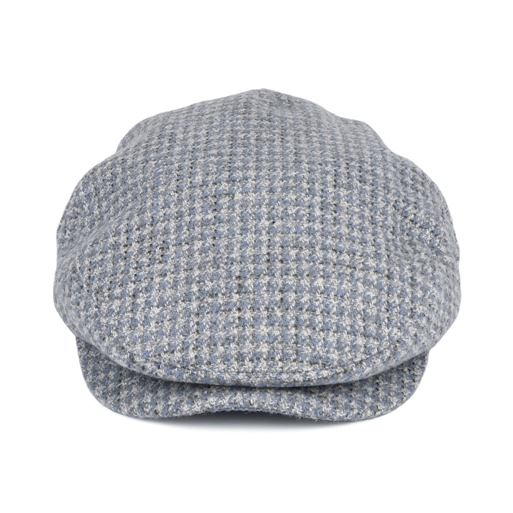 Gorra plana Hooligan pata de gallo de Brixton - Azul-Blanco Roto