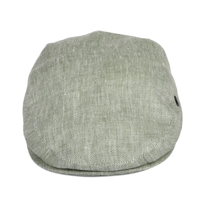 Gorra plana de lino micro espiga de City Sport - Salvia