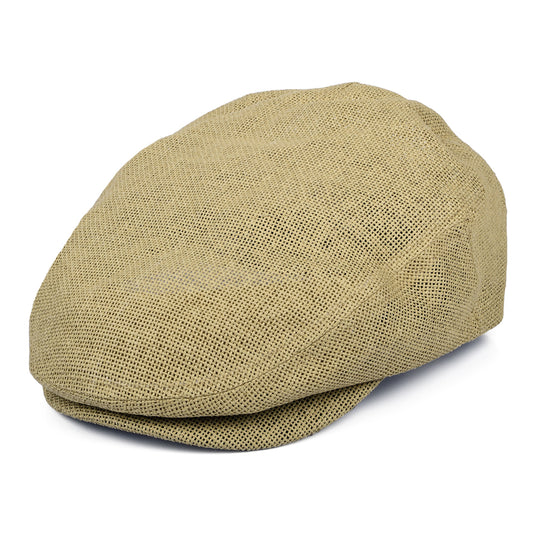 Gorra plana Hooligan Lightweight X Snap de paja de Brixton - Natural