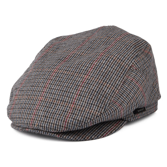 Gorra plana Oslo a cuadros de Barts - Azul Marino