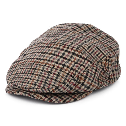 Gorra plana Hooligan pata de gallo de Brixton - Arena-Negro-Morado