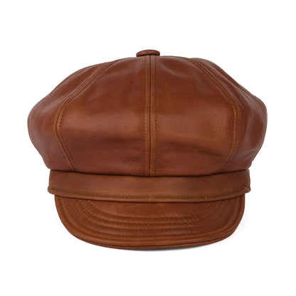 Gorra Spitfire Vintage de piel de New York Hat Company - Marrón