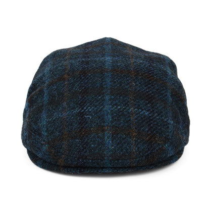 Gorra plana de HARRIS TWEED a cuadros de City Sport - Turquesa-Azul-Multi