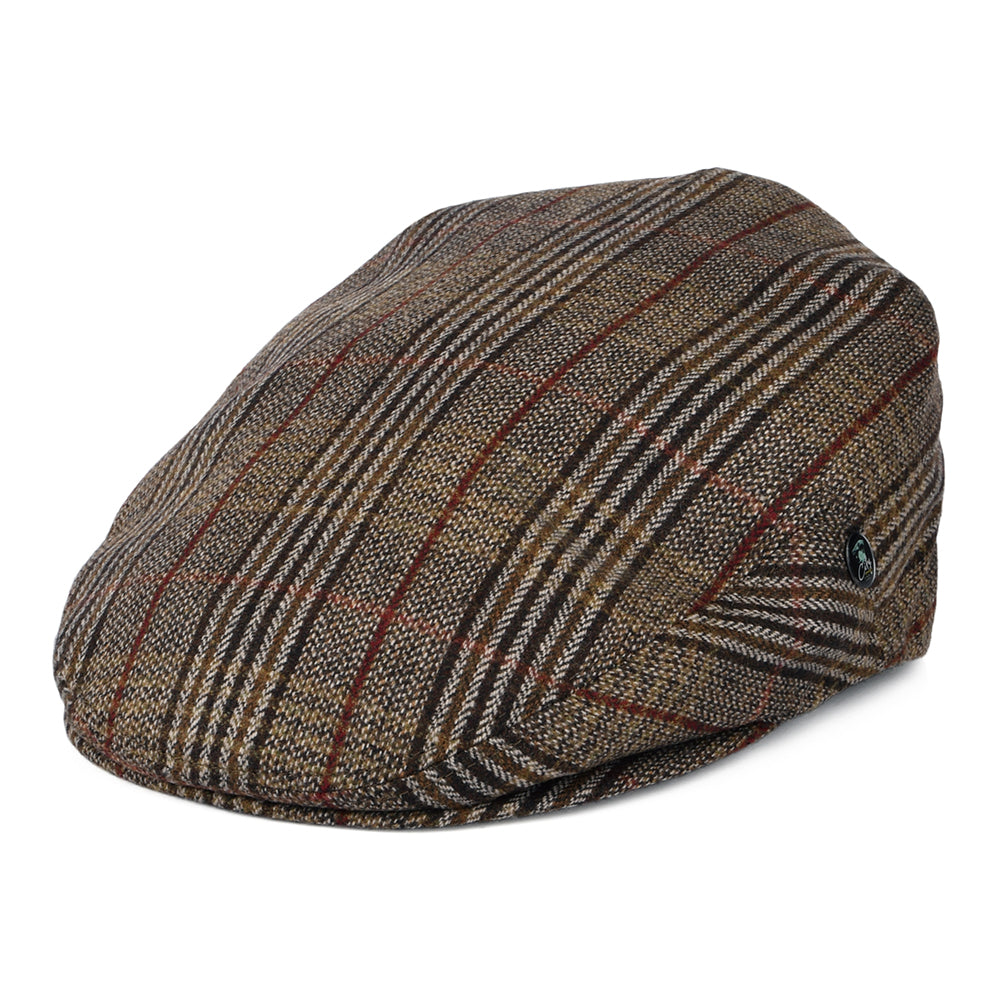 Gorra plana Hampstead de lana-cachemira de City Sport - Marrón-Beige Arena