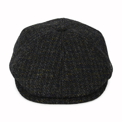 Gorra Newsboy Hudson de HARRIS TWEED a cuadros de Failsworth - Antracita