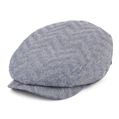Gorra plana Driver Espiga Jacquard de Stetson - Azul Claro
