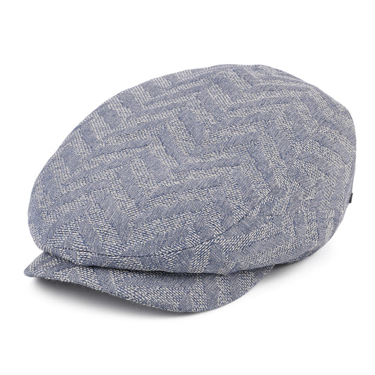 Gorra plana Driver Espiga Jacquard de Stetson - Azul Claro