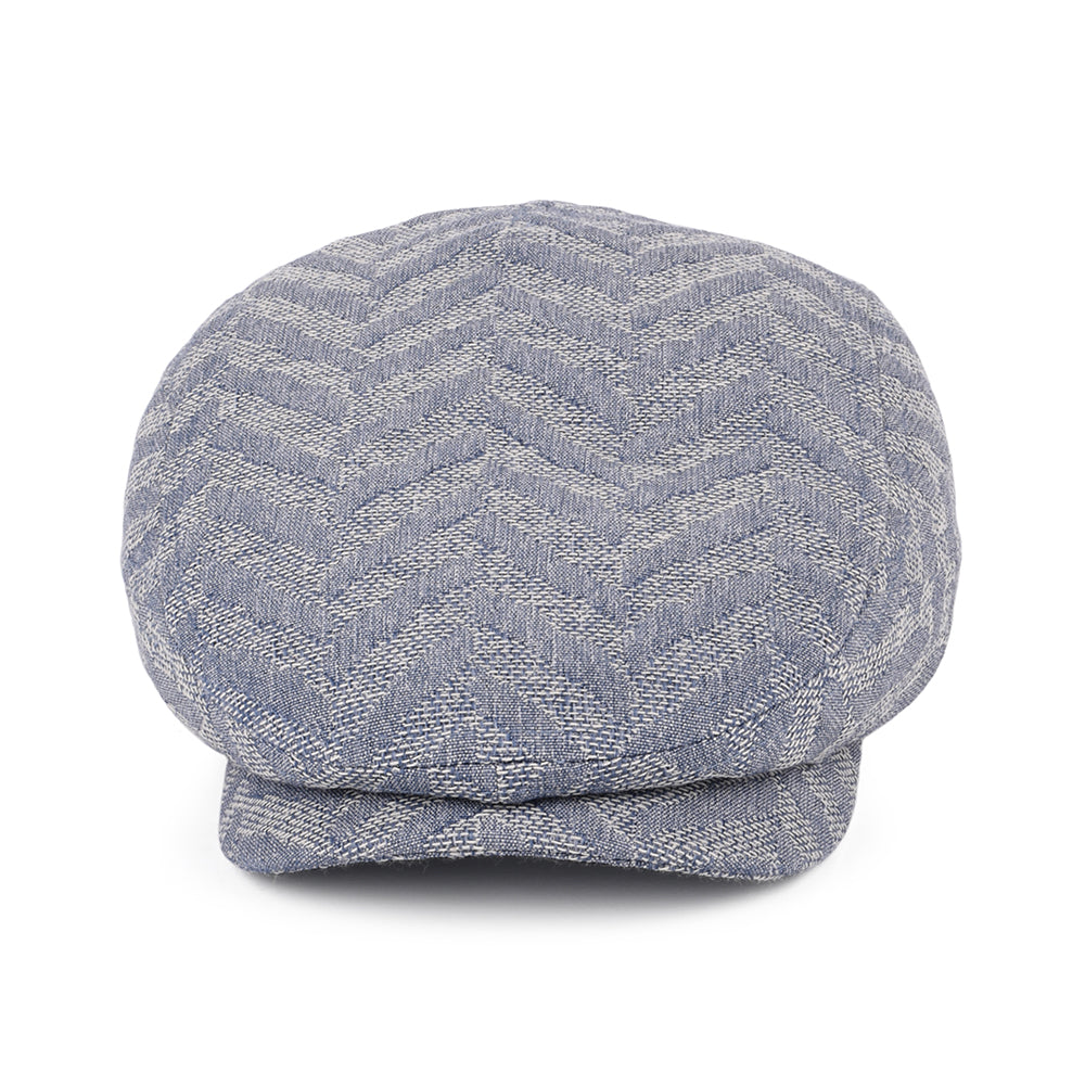 Gorra plana Driver Espiga Jacquard de Stetson - Azul Claro