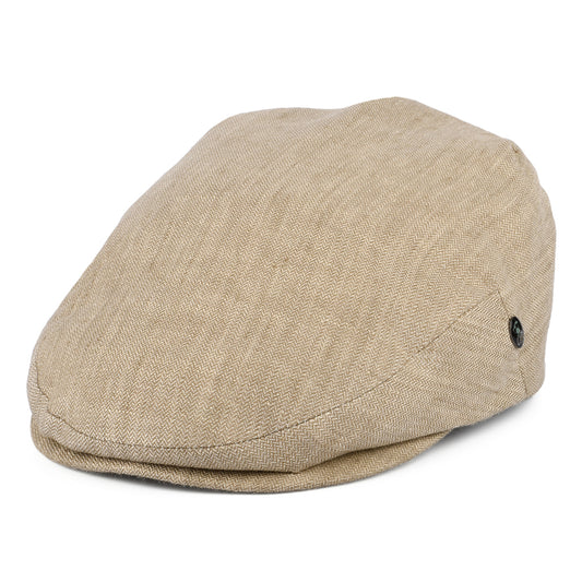 Gorra plana de lino micro espiga de City Sport - Trigo