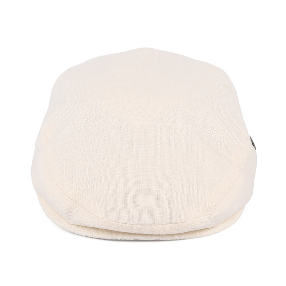 Gorra plana de lino de City Sport - Crema