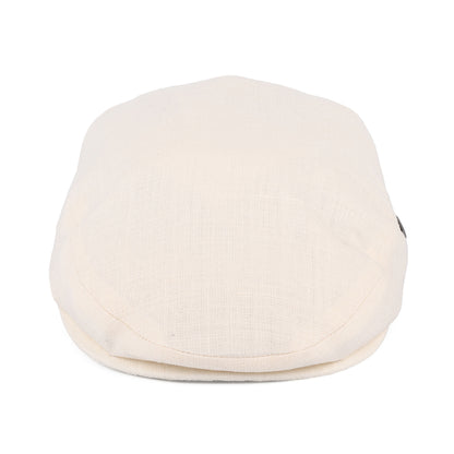 Gorra plana de lino de City Sport - Crema