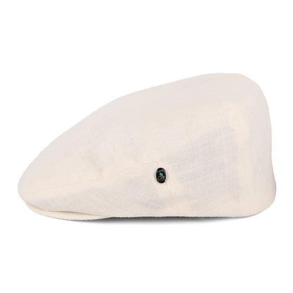 Gorra plana de lino de City Sport - Crema