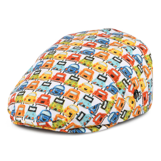 Gorra plana Vintage Cars de algodón de City Sport - Multicolor