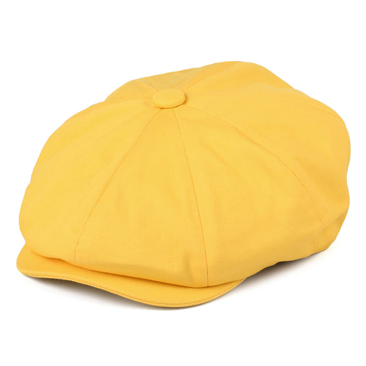 Gorra Newsboy 8 Piece de algodón de Christys - Amarillo