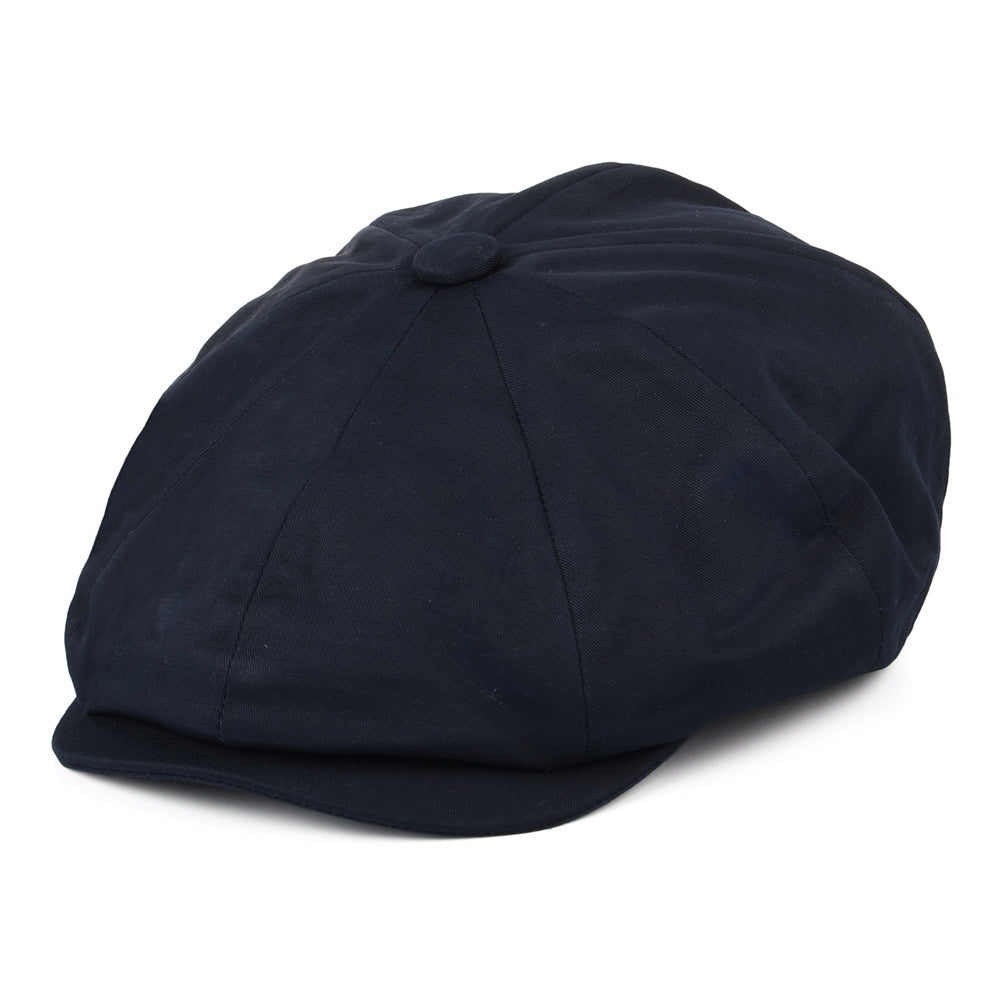 Gorra Newsboy 8 Piece de algodón de Christys - Azul Marino