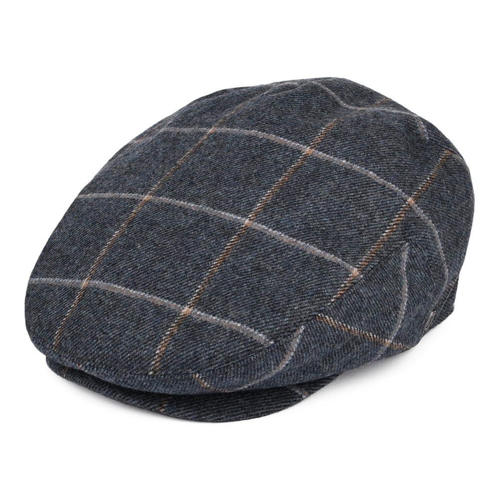 Gorra plana Gaslamp a cuadros de Jaxon & James - Azul Vaquero