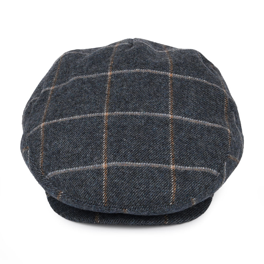 Gorra plana Gaslamp a cuadros de Jaxon & James - Azul Vaquero