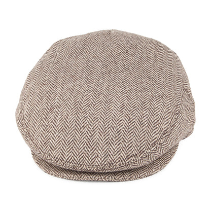 Gorra plana diseño de espiga de Jaxon & James - Marrón