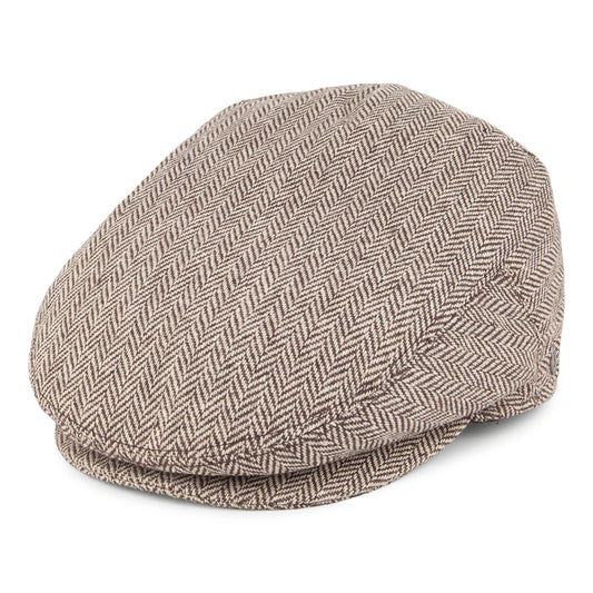 Gorra plana diseño de espiga de Jaxon & James - Marrón