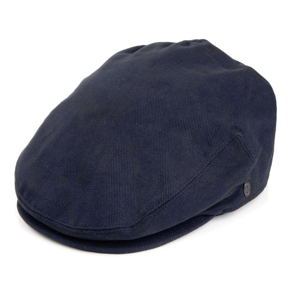 Gorra plana de algodón de Jaxon & James - Azul Marino