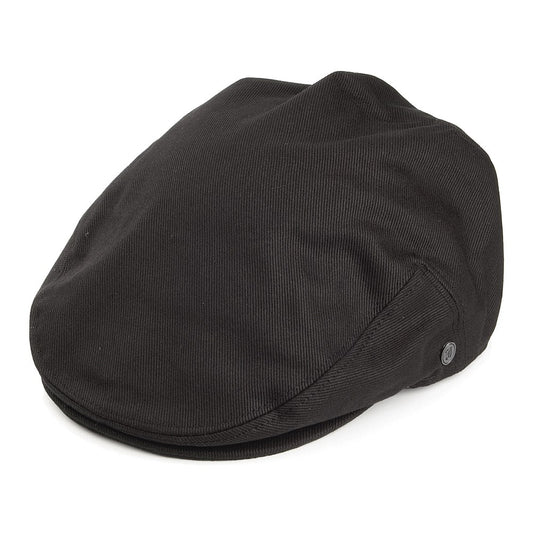 Gorra plana de algodón de Jaxon & James - Negro