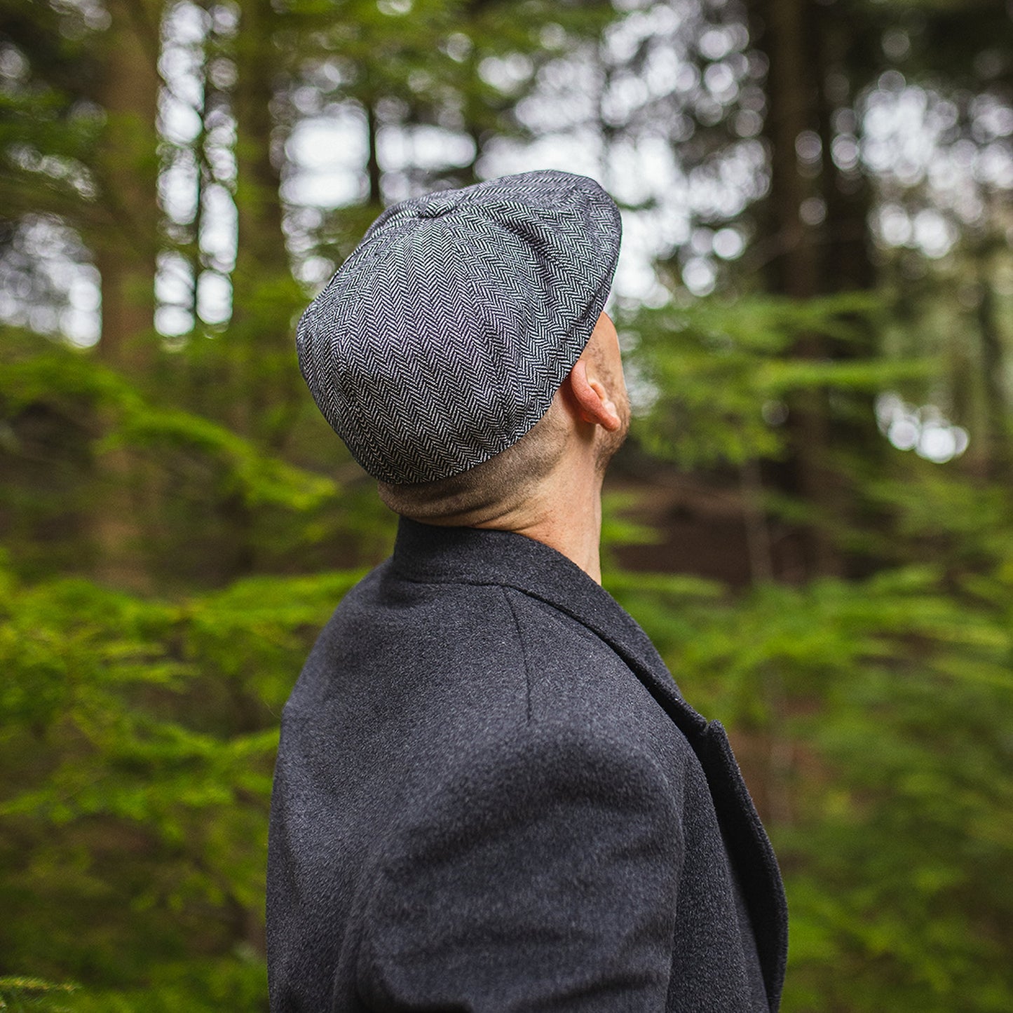 Gorra Newsboy diseño de espiga de Jaxon & James - Gris