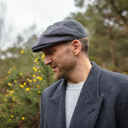 Gorra Newsboy diseño de espiga de Jaxon & James - Gris