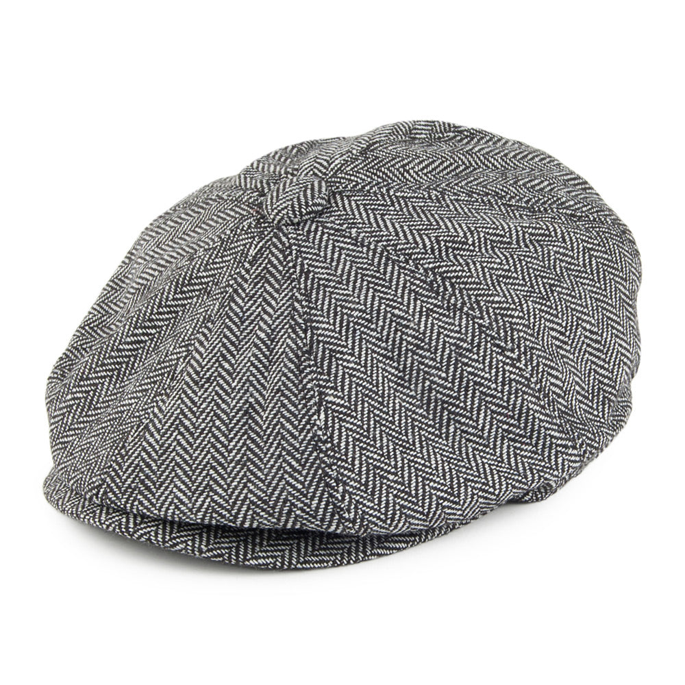 Gorra Newsboy diseño de espiga de Jaxon & James - Gris