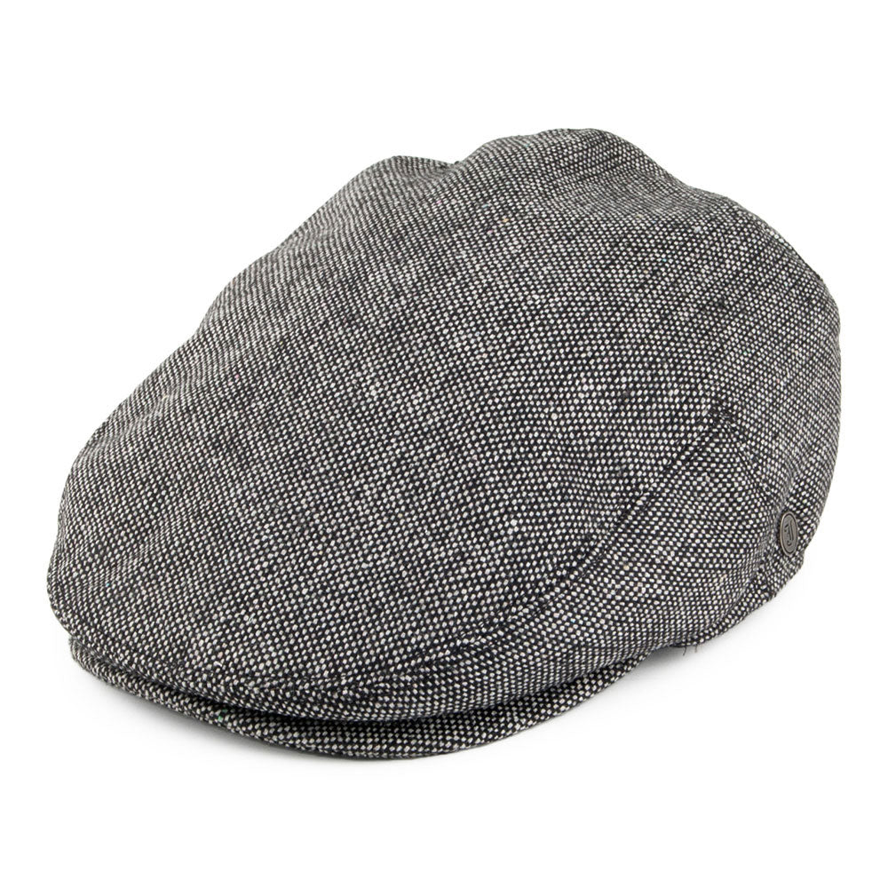 Gorra plana Tweed Marl de Jaxon & James - Negro