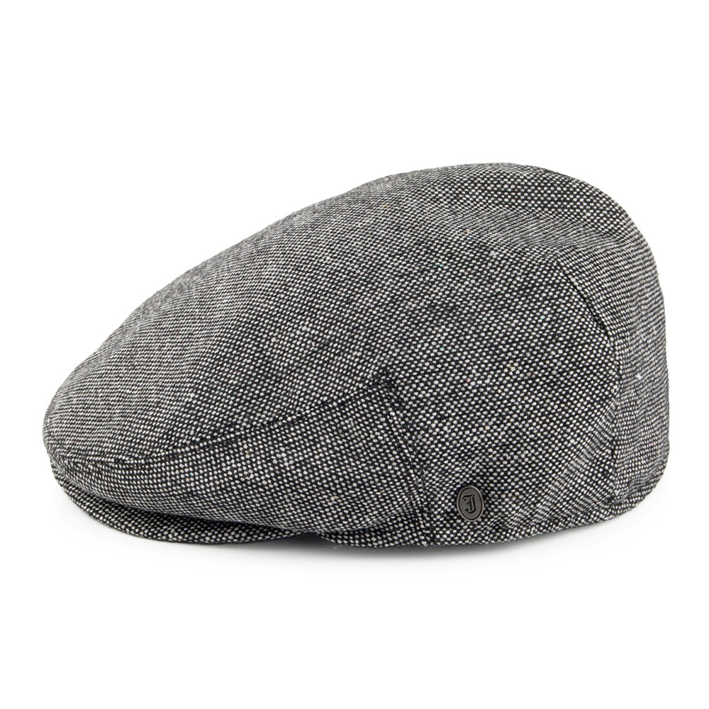 Gorra plana Tweed Marl de Jaxon & James - Negro