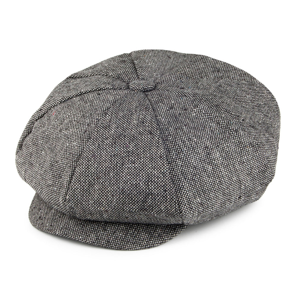 Gorra de Tweed Marl La Gran Manzana de Jaxon & James - Negro