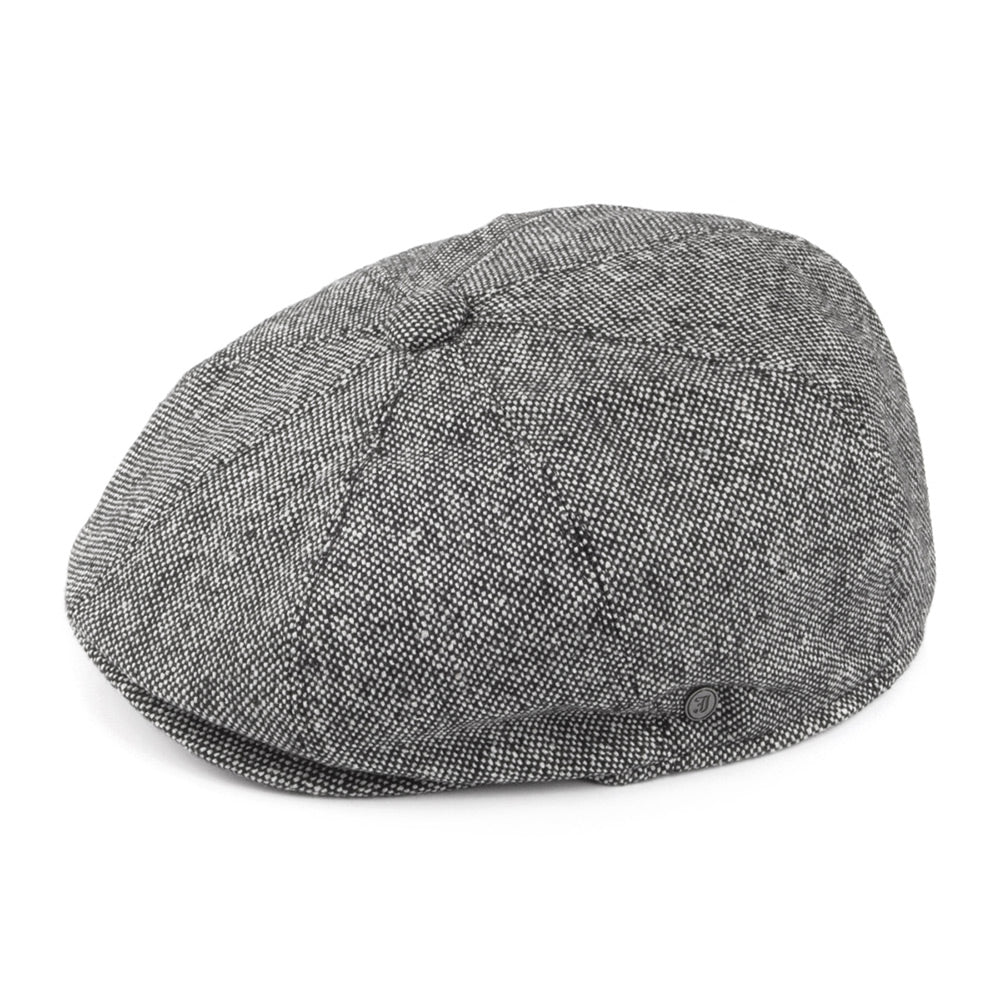 Gorra Newsboy Marl Tweed de Jaxon & James - Negro