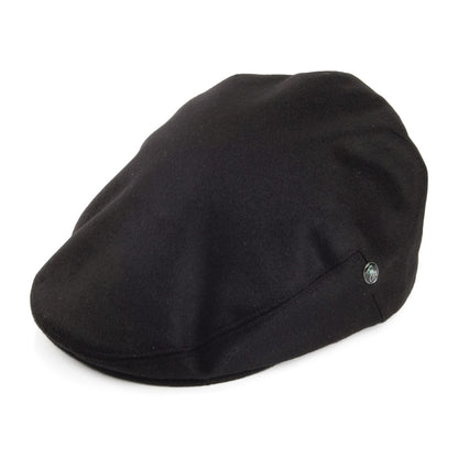 Gorra plana de lana Loden de City Sport - Negro